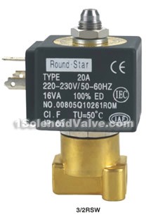 3/2RSW Series Two Position Three Way Solenoid Valves