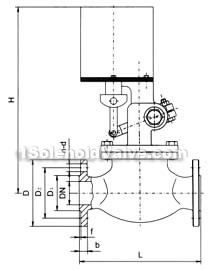 High temperature high pressure dimension drawing