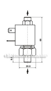 RSK normal open minitype magnetic valve constructral diagram