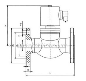 ZBSF flange stainless steel  piston dimension drawing